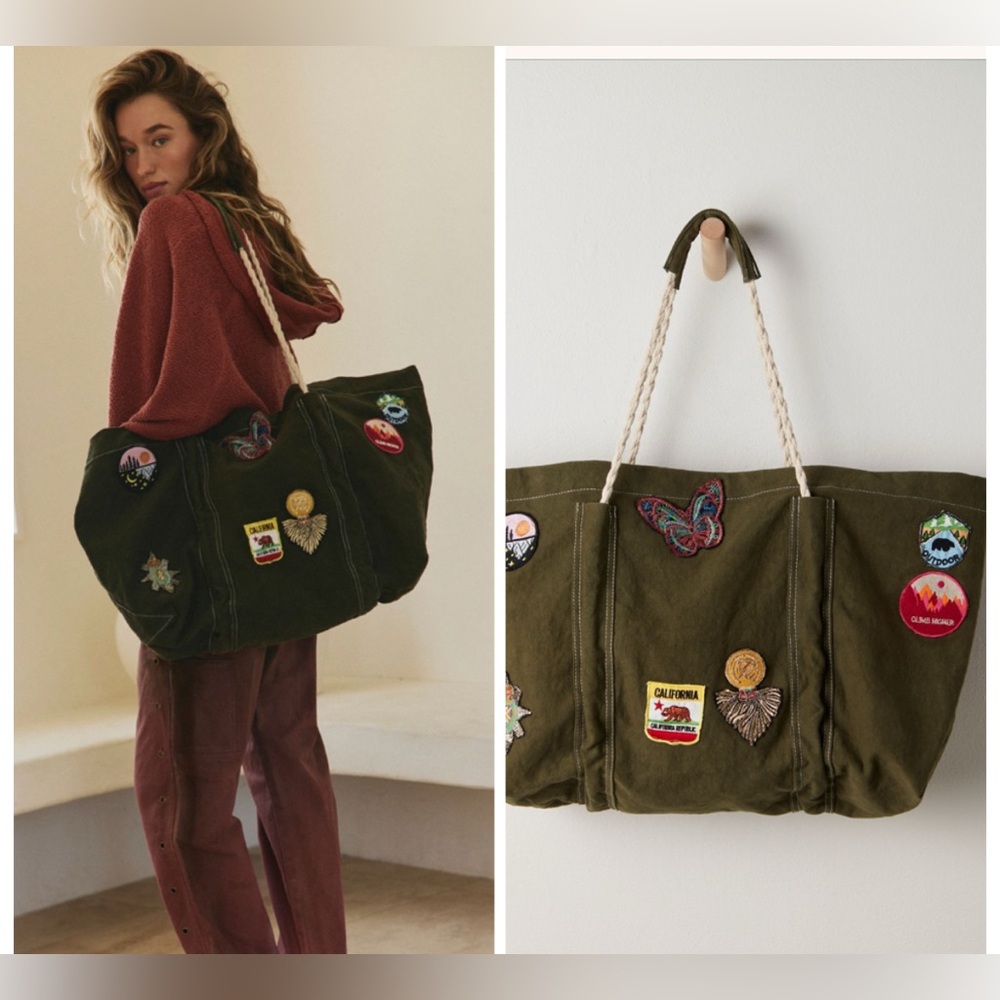 Free People Been There Badge Tote Bag